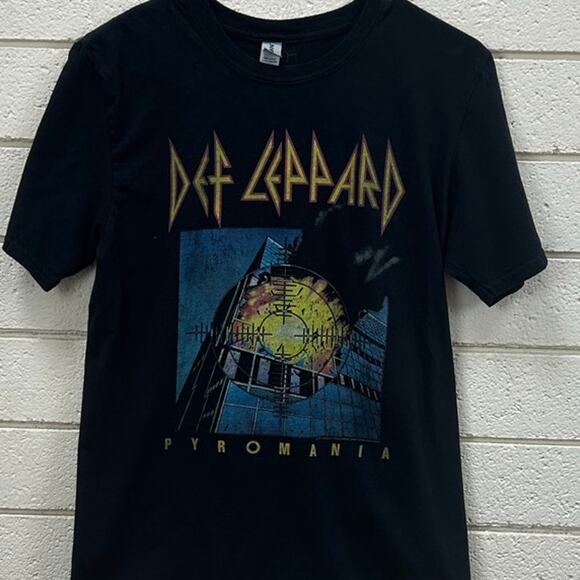 Def Leppard Black Band Tee size M - Picture 5 of 7
